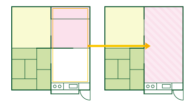 部屋数を減らして大きな空間にするリフォーム